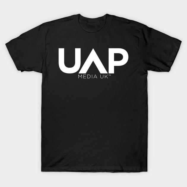 UAP Media UK Logo (White) T-Shirt by 33oz Creative